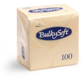 BULKYSOFT SERVIET BORDEAUX 40X40, 2 LAG, 1/8 FOLD, 100X20 PK/KRT