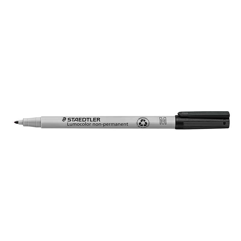 Marker, Staedtler 315-9 sort Lumocolor 1,0mm 10 Stk/pk