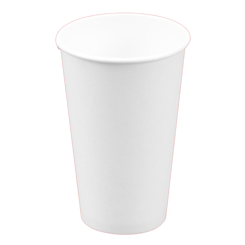 Kaffebæger Hvid 16oz  473ml Ø90/58x137mm hvid 1000stk/krt