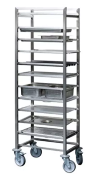 Stikvogn f. 1/1GN x 12 Stik M/1 svingstop H:1630mm