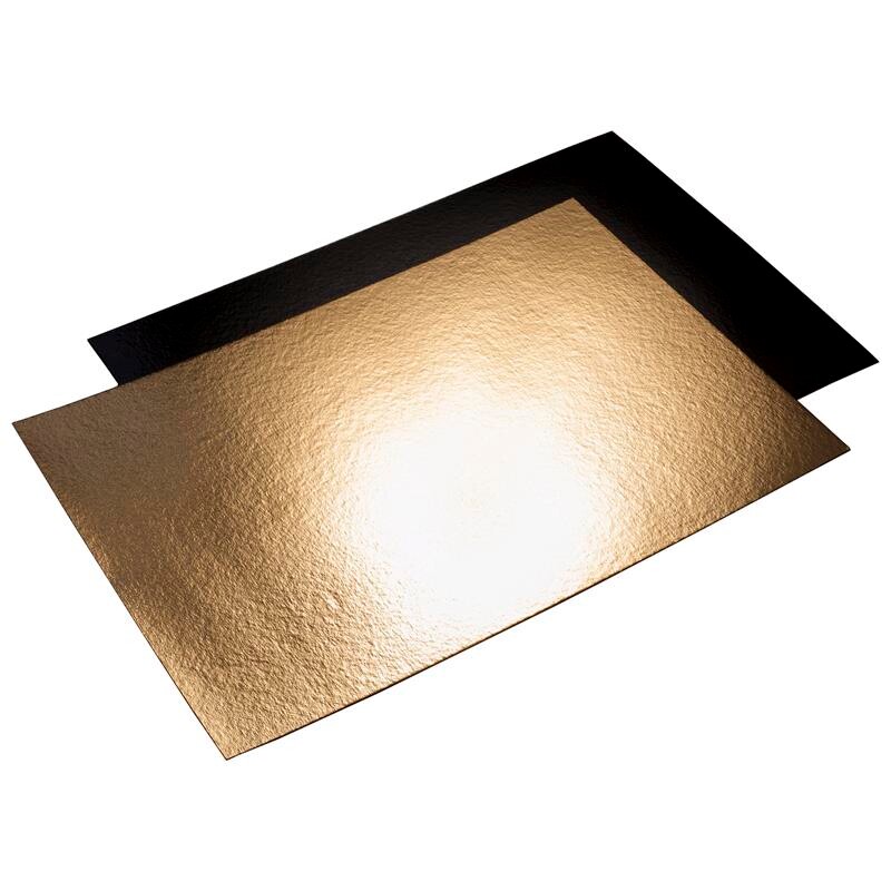 Kagepap guld/sort 1100 g/m2 13x24 cm 50 stk/krt