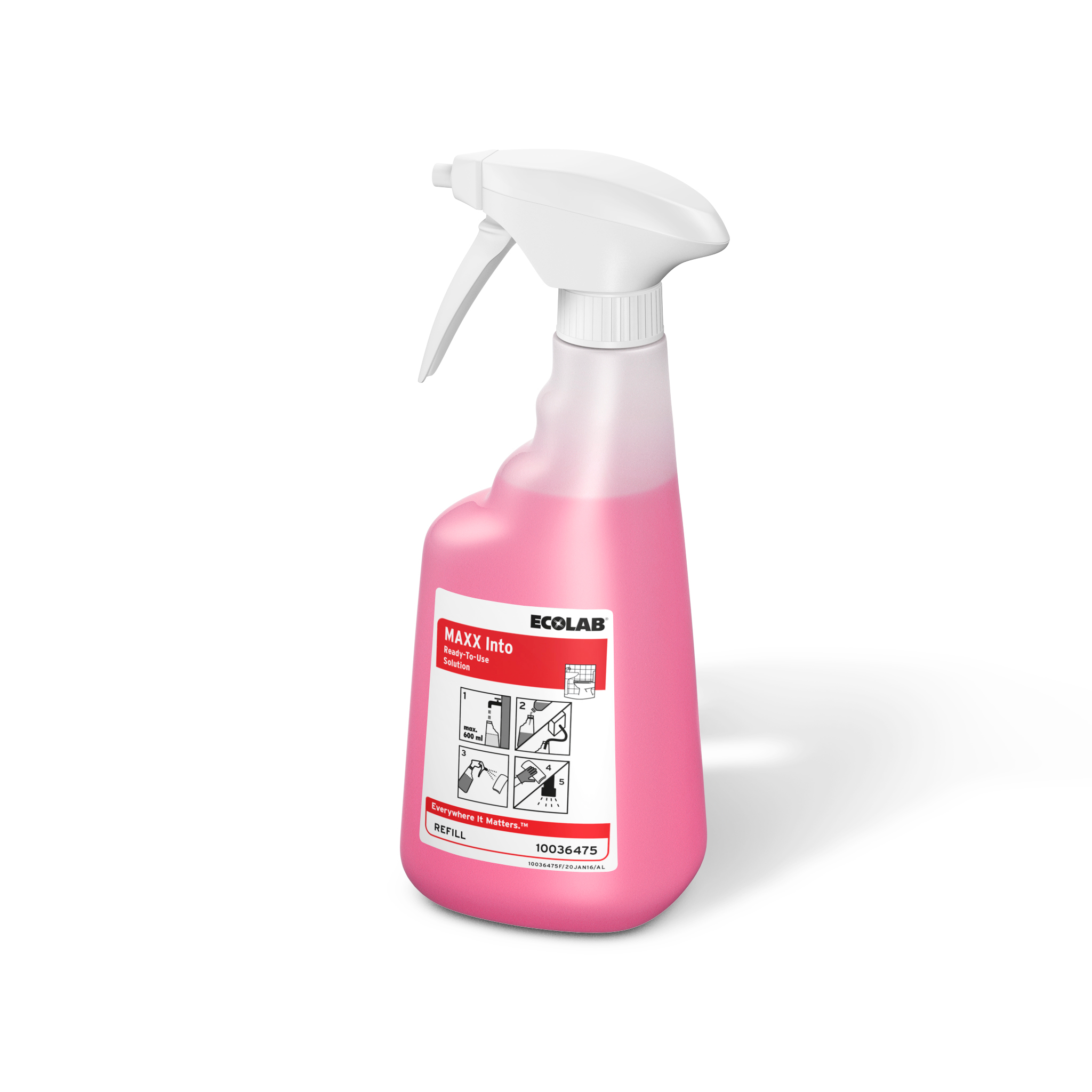 BTL 650ML - Maxx Into Refill tom flaske 1 x 6 stk/krt