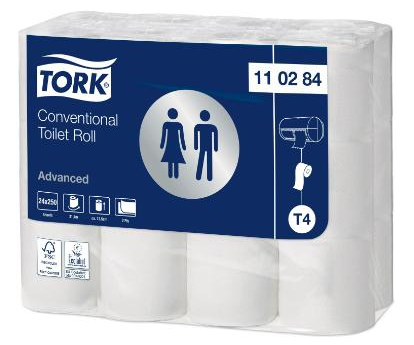 Toiletpapir Neutral 2-lag 9.7 cm x34.7 m Hvid 8 pk X 8rl/krt