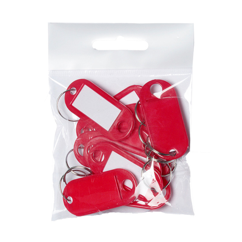 Nøgleskilte BNT plast PET rød 10stk/pk