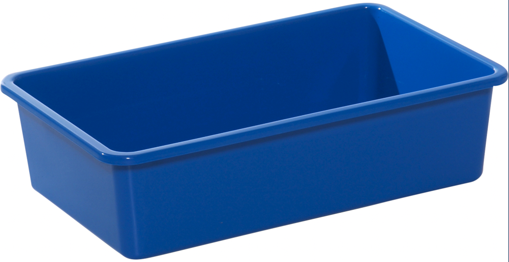 Plastbakke, Tina Trolleys, 450x260x110mm, blå, PP/plast, til opbevaring 6 stk/krt