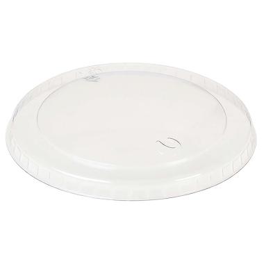 Plastlåg, Ø75mm, bionedbrydlig PLA, klar til isbæger 100 ml - 1000 stk/krt