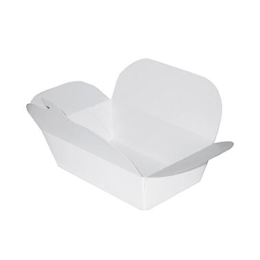 Kinaæske stor hvid karton/PE 1000ml 100x165x65mm 6x50 stk/krt