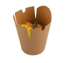 Kinaæske Wok 750 ml 26 oz Brun 500 STK/krt