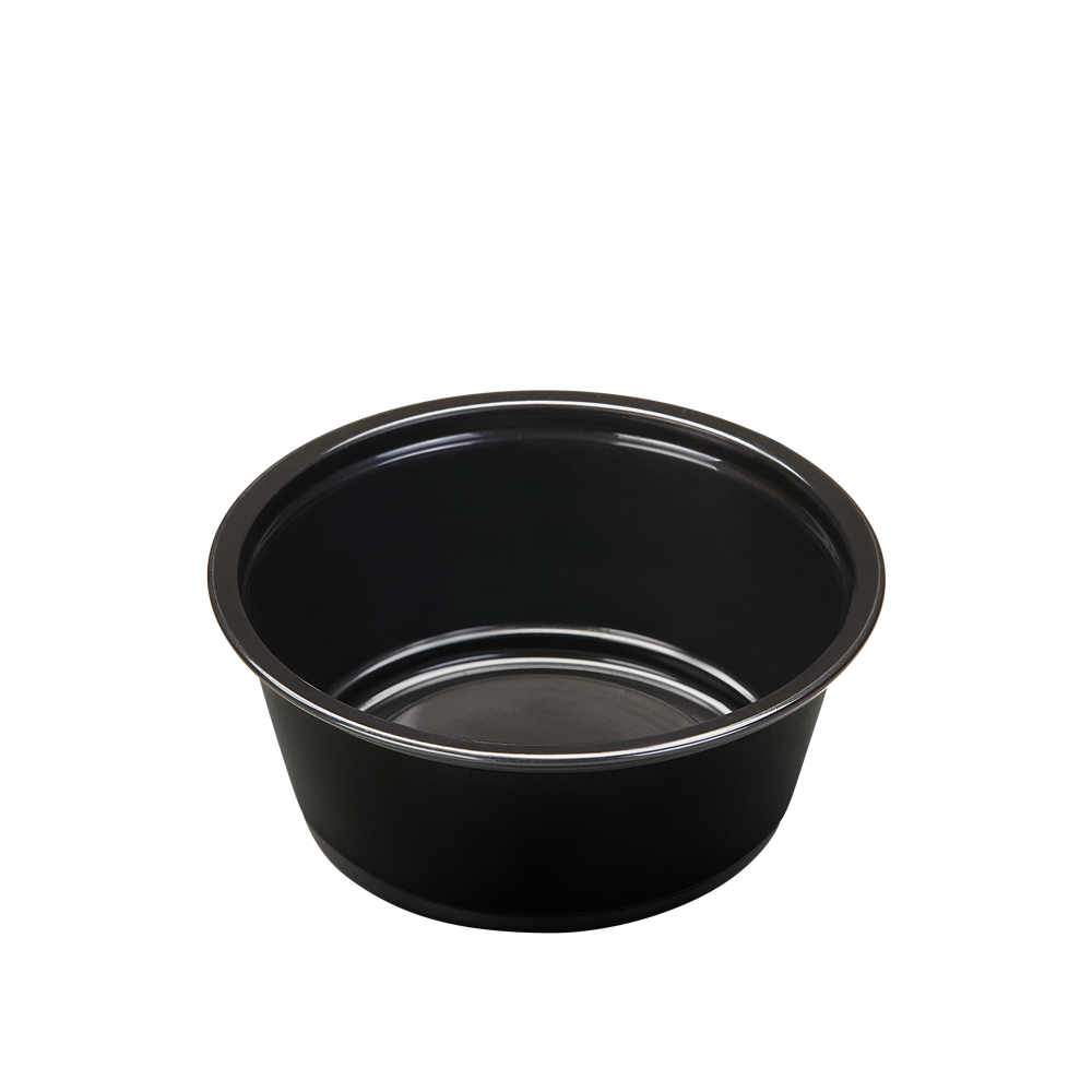Portionkop 3oz 90ml PP Ø74/55x32mm sort 2500stk/krt