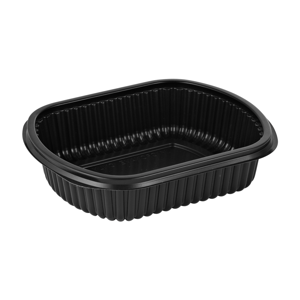 1-rums bakke 32oz 952ml  207x170x50mm sort 250stk/krt