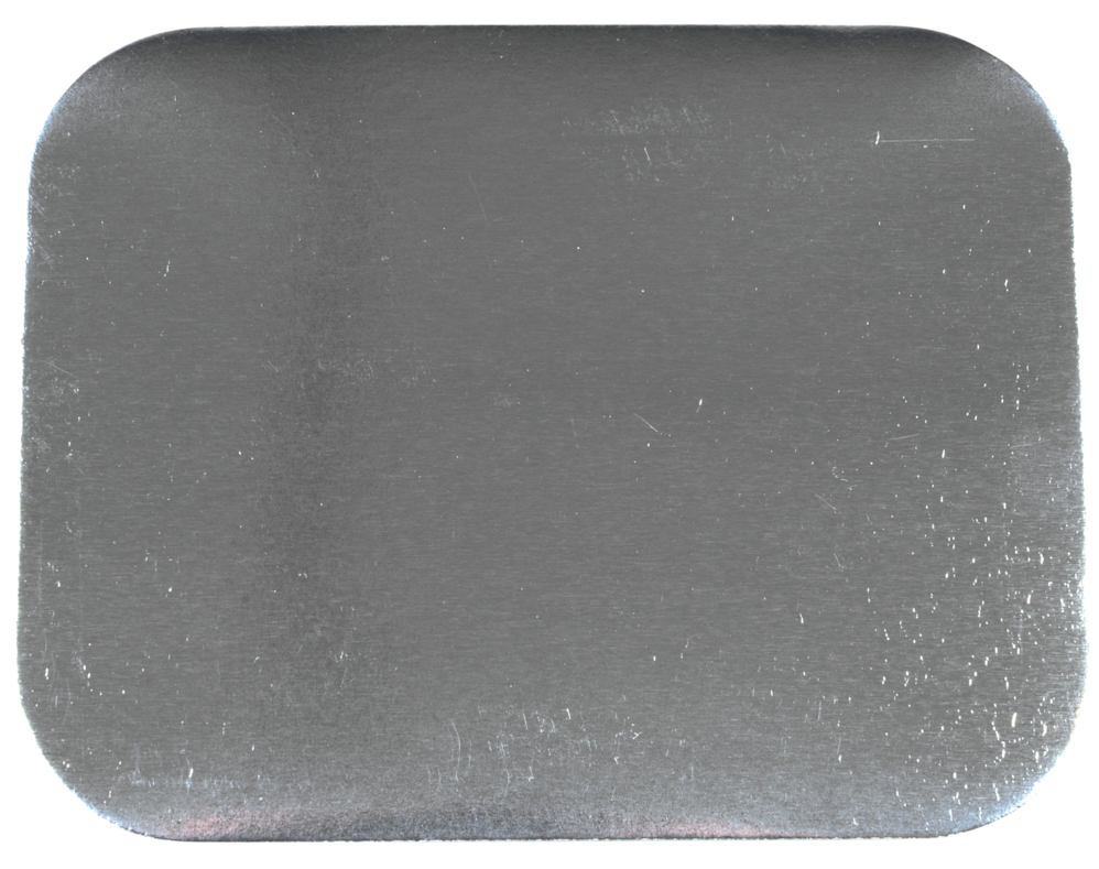 Låg, 14x11,8cm, hvid, pap/aluminium 1000 stk/krt