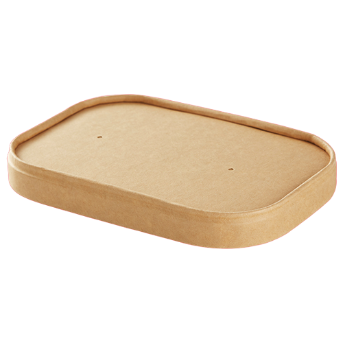 Paplåg til mikrobakke I størrelsen 500-1000ml 172x120mm brun ubleget PP/PE 300stk/krt