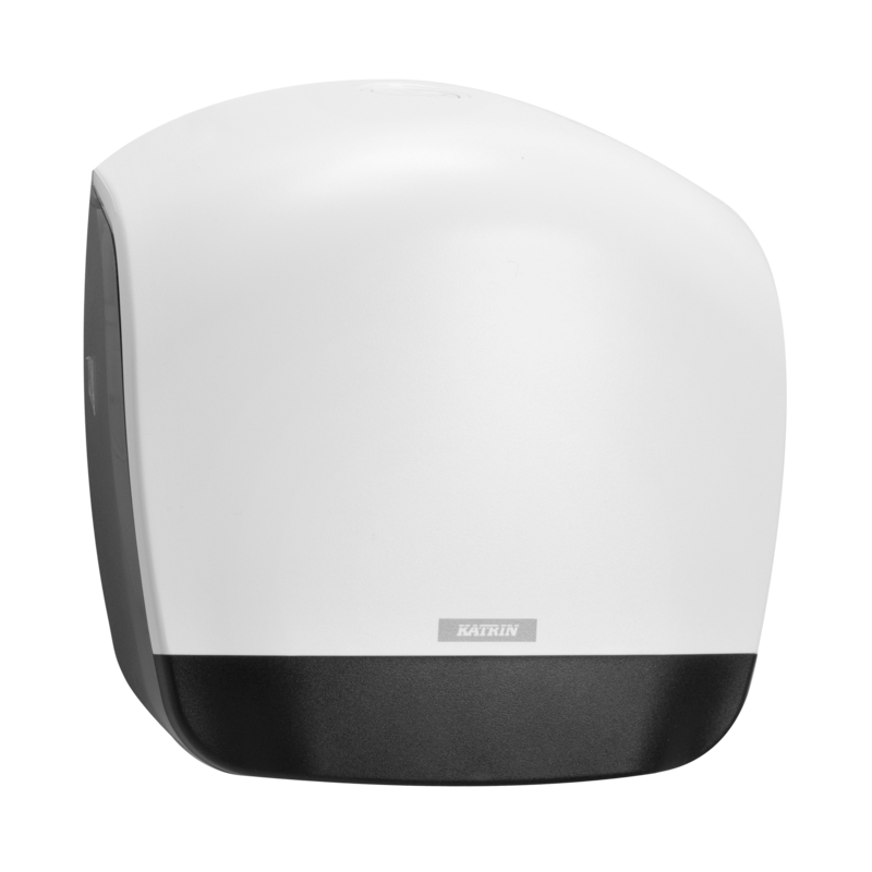 Dispenser toiletrulle Gigant Katrin L hvid til store jumboruller 