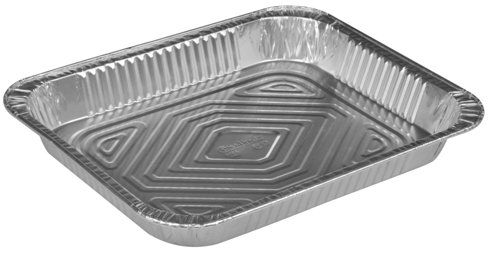 Gastronorm bakke, 32,2x26,2x4,1cm, 2500 ml, 2640 ml, aluminium, rektangulær, 1/2 GN 100 stk/krt